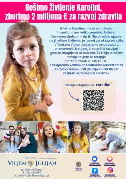 Podatki o dobrodelnem koncertu